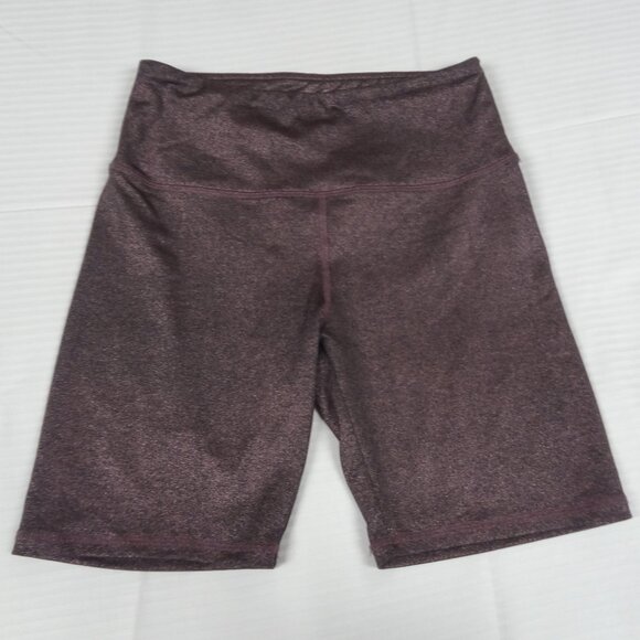 FOREVER 21 DARK PURPLE GLITTER WOMENS BIKE SHORTS STRETCH SIZE SMALL L88 - Picture 1 of 4
